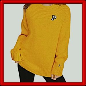 Victoria's Secret Pink Knit Boyfriend Sweater - L